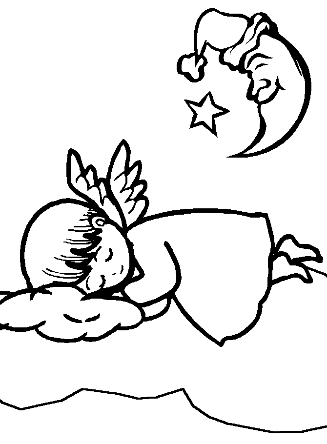 Free Printable Angel Coloring Pages For Kids - Clipart library 