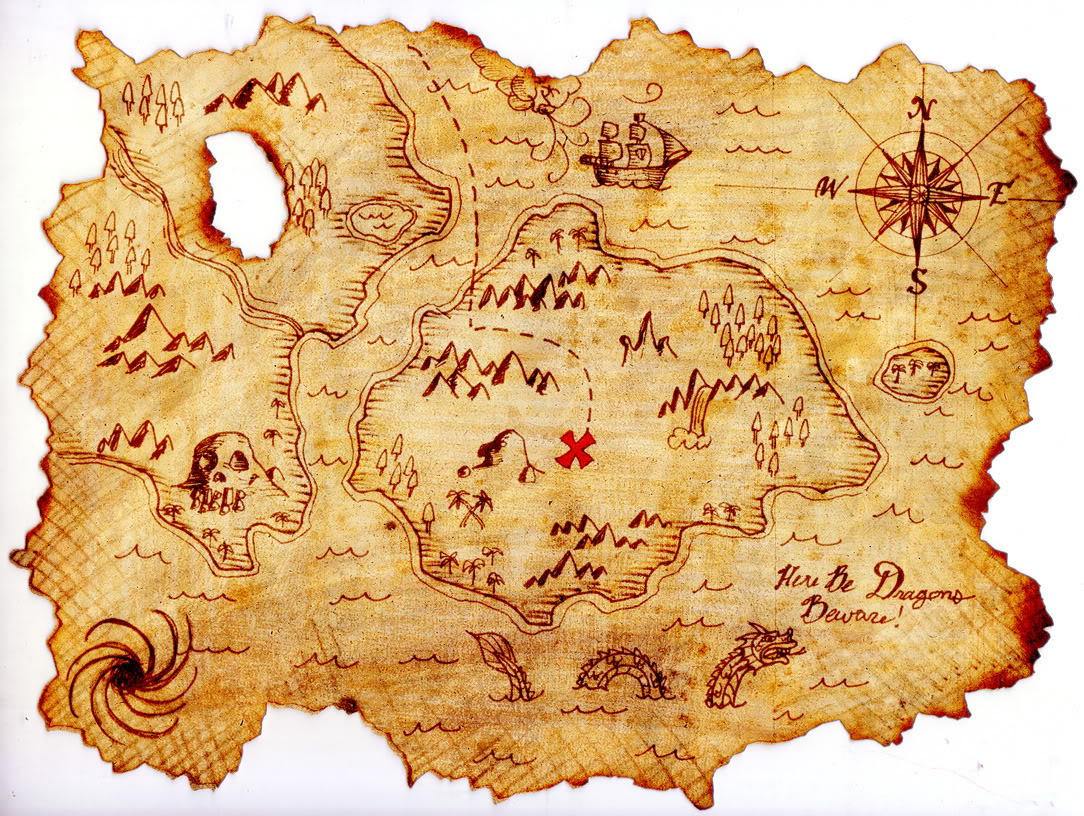 Free Treasure Map Outline, Download Free Treasure Map Outline png