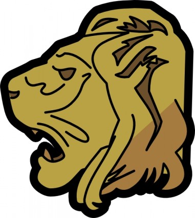 Lion Head clip art Vector clip art - Free vector for free download