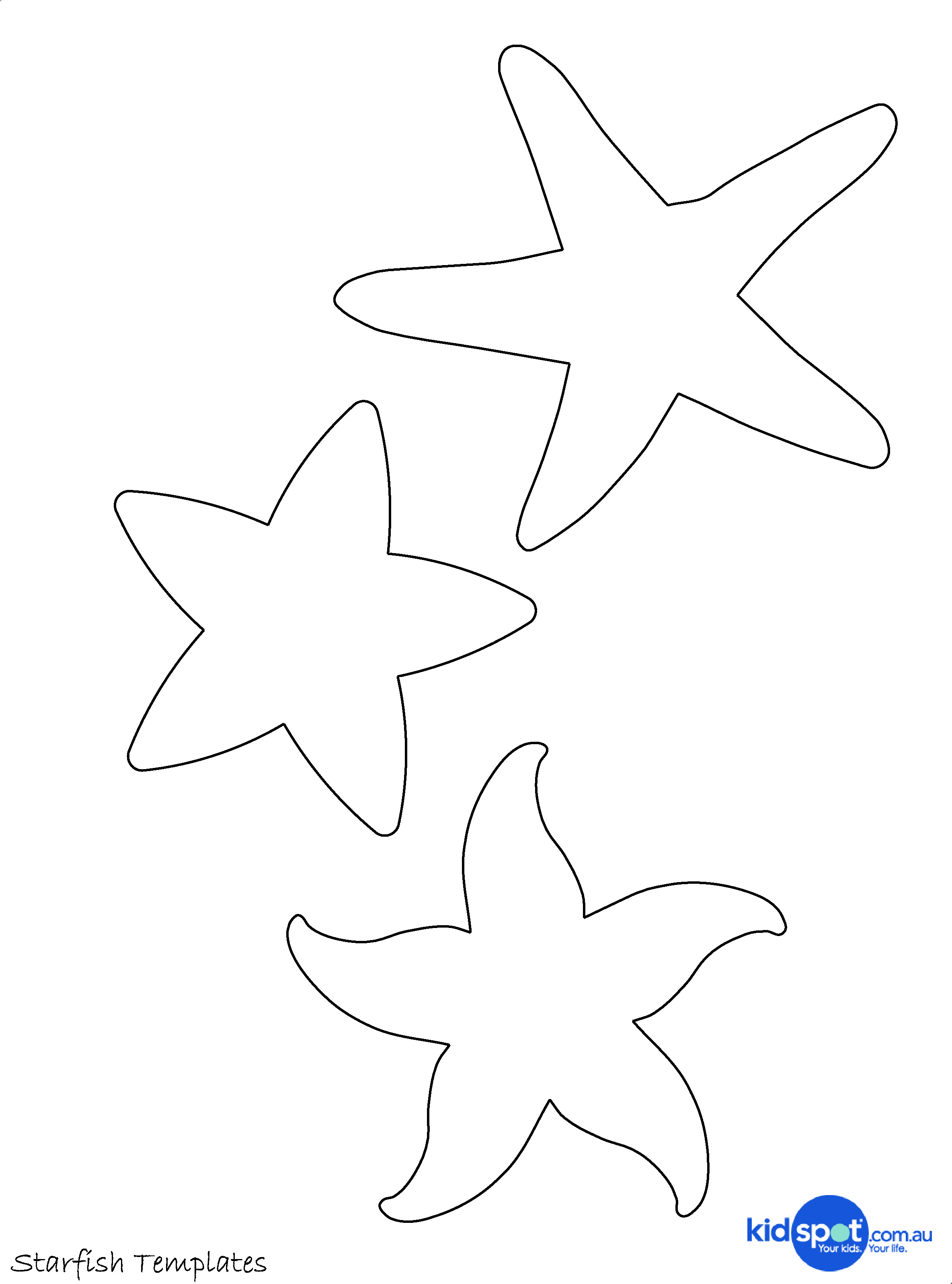 Free Starfish Template Download Free Starfish Template png images