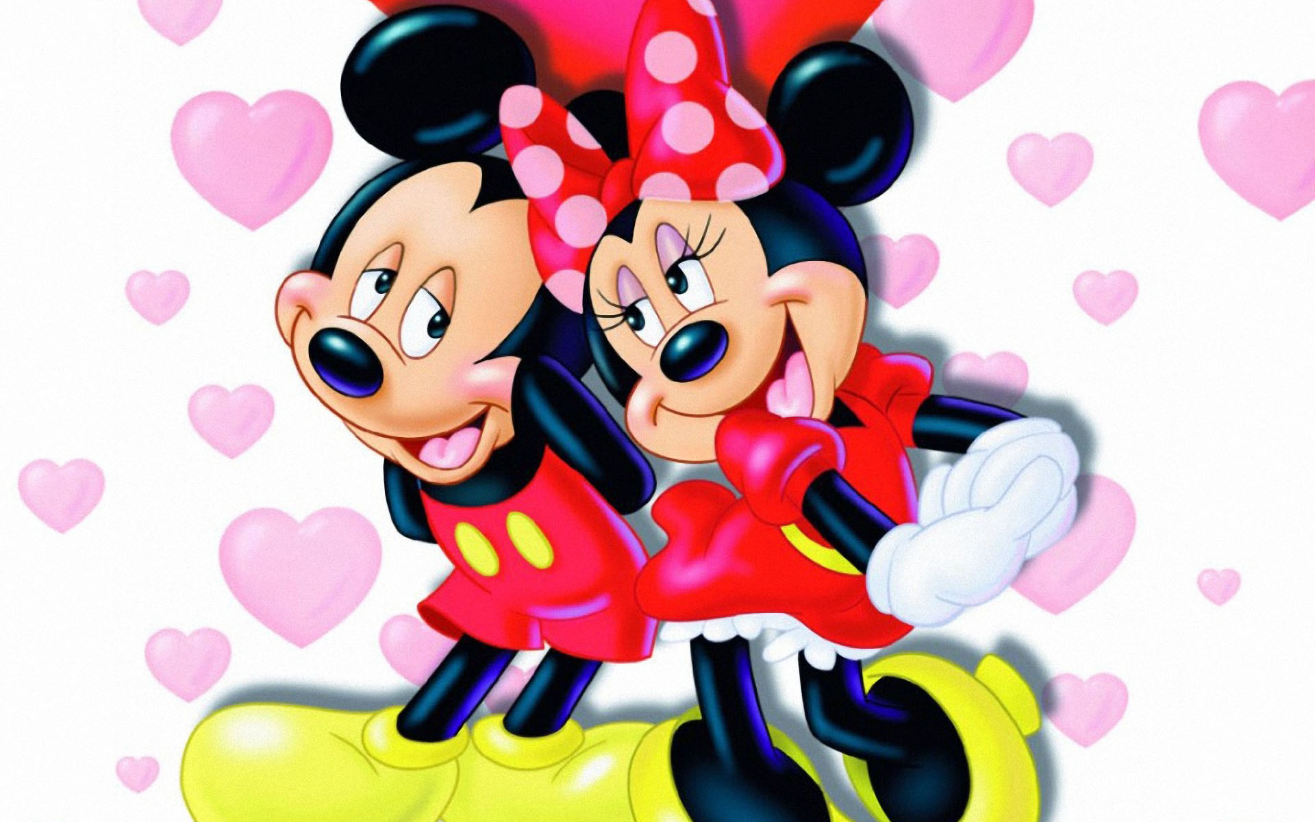 Minnie E Mickey, mouse, love, cartoon, 1920x1200 wallpaper