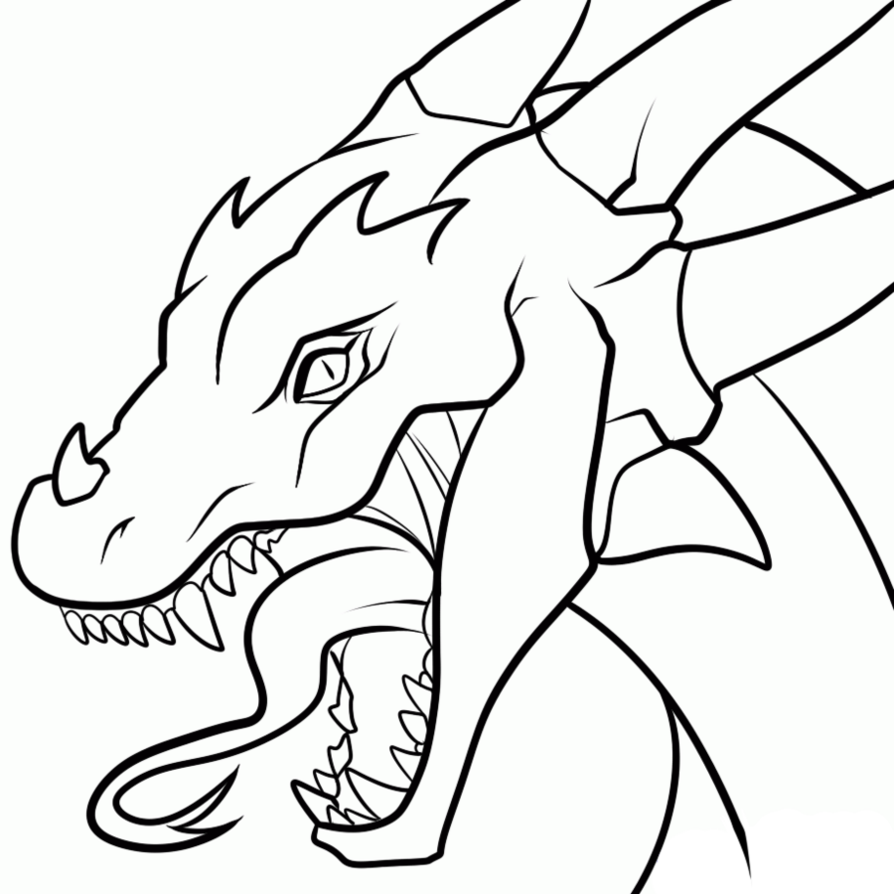 Free Dragon Line Art, Download Free Dragon Line Art png images, Free