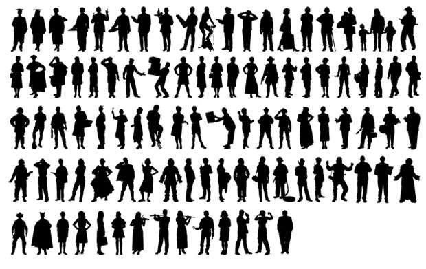 People Silhouette - Free Vector Site | Download Free Vector Art 