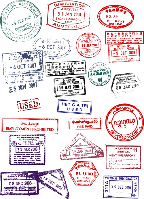 Different passports template vector 02 - Vector Label free download