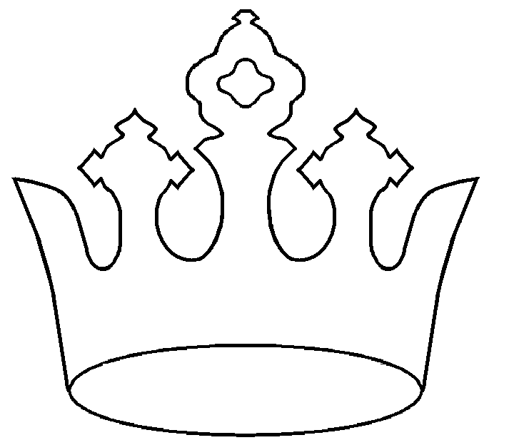 King Crown Outline - Wallpaper