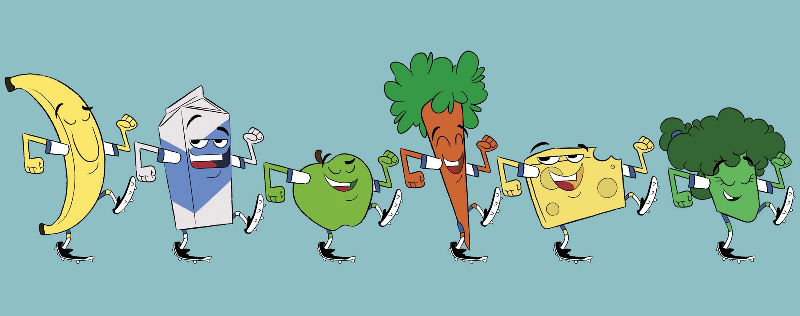 cartoon animated healthy food - Clip Art Library
