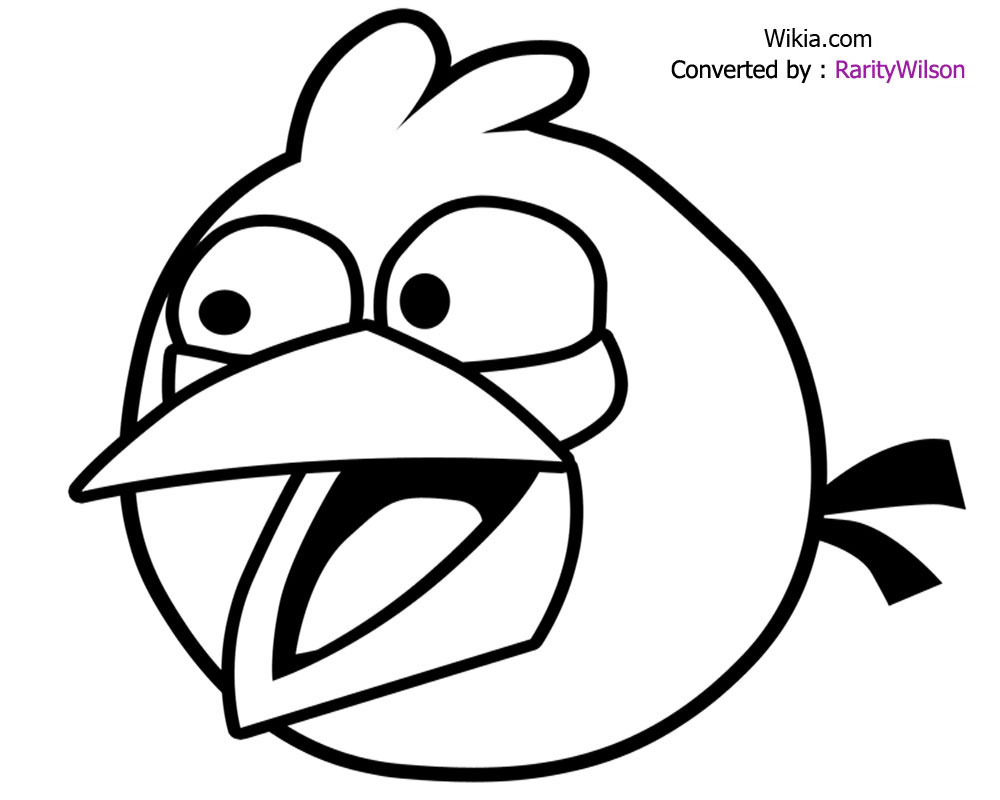 angry birds vector black and white