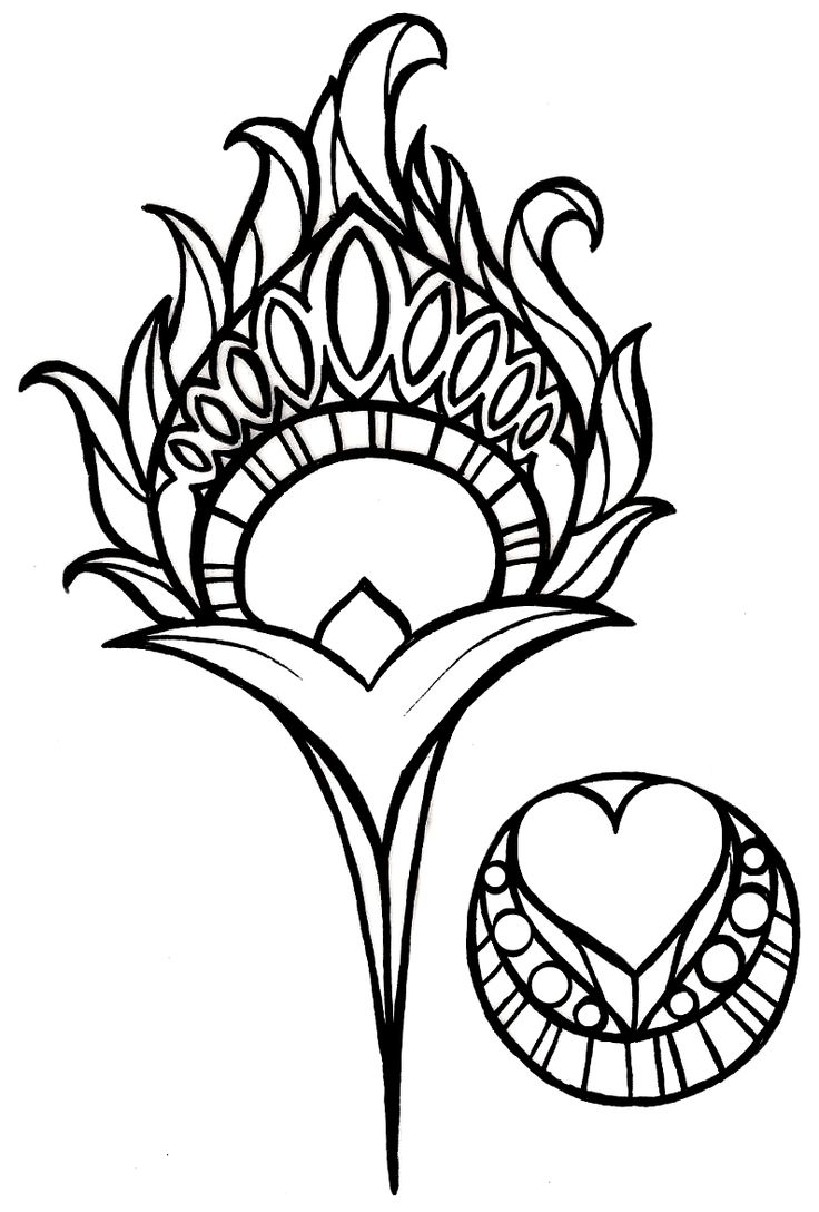 free black and white peacock clipart - photo #26
