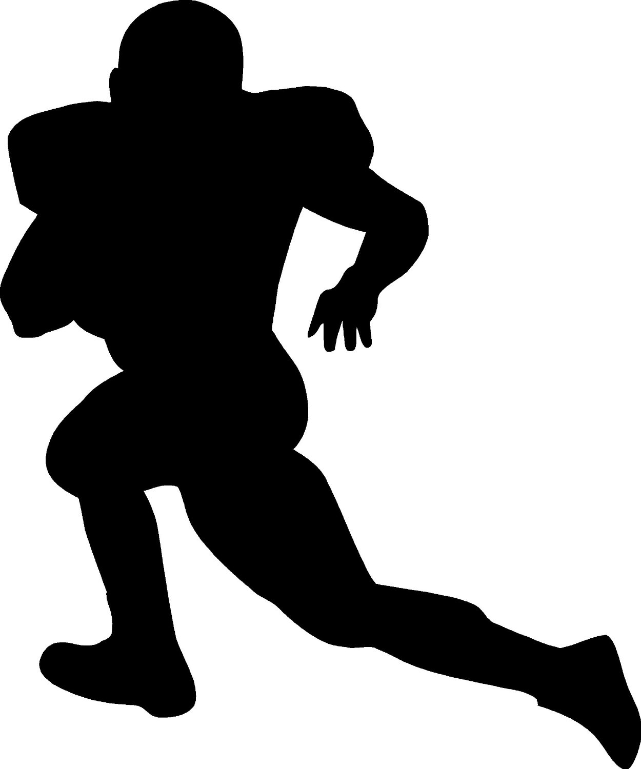 Football Player Silhouette Clipart - Free Clip Art Images