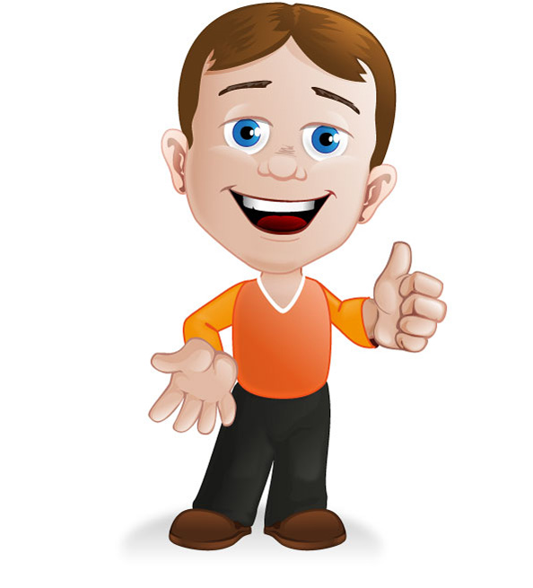 Boy Cartoon Character, vector file - 365PSD.com