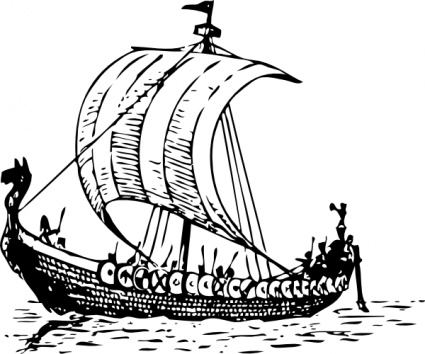 Viking Ship, Vector Graphic - Clipart.me