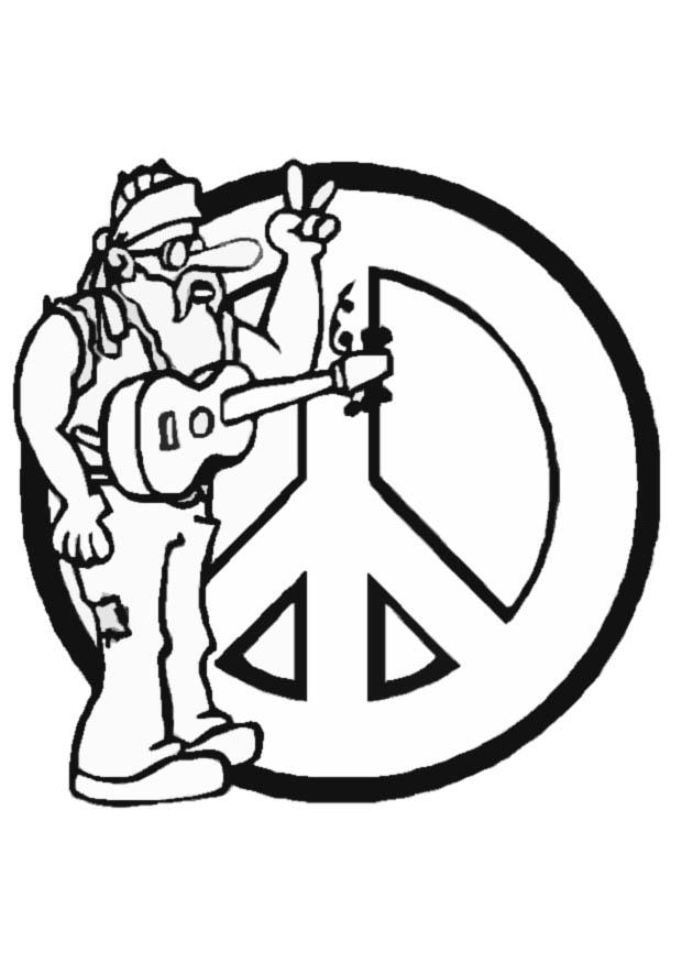 Hippie Clipart Black And White.