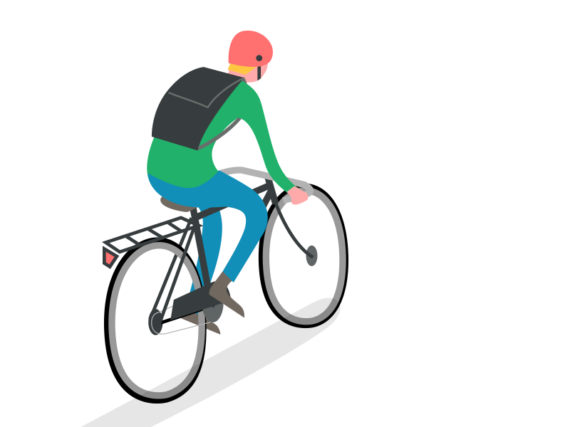 Dribbble - Cyclist by Tom Froese