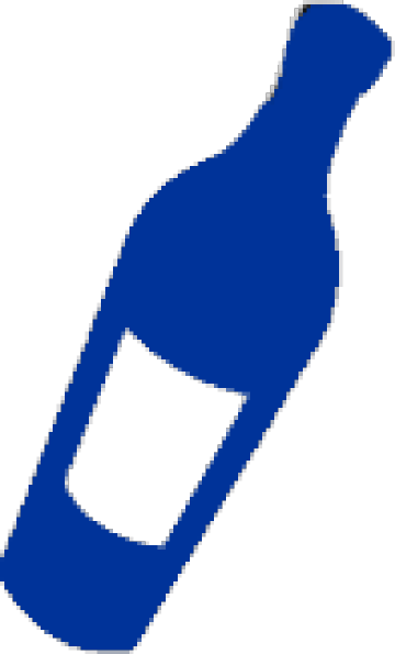 Blue Wine Bottle clip art - vector clip art online, royalty free 