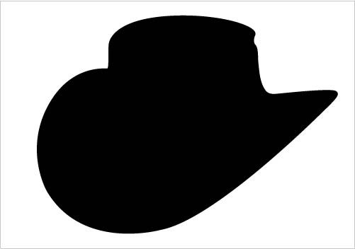 Cow Boy Hat Silhouette Vector Clipart Download Cowboy Hat 