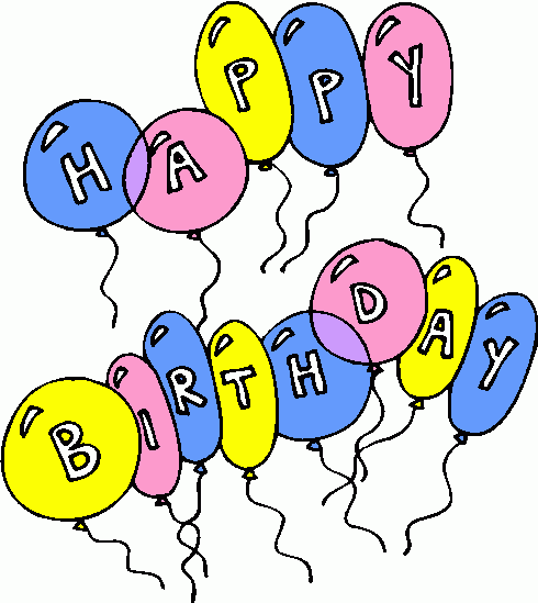 Clip Art Happy Birthday Animated - Clipart library