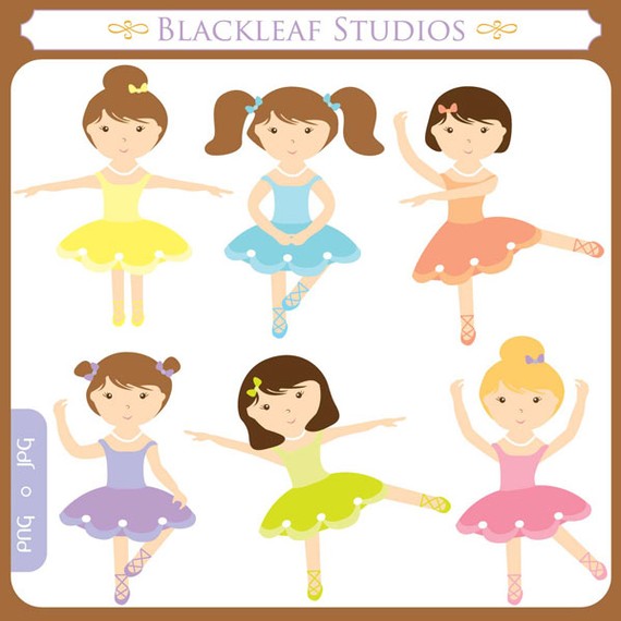 Baby Ballerinas Clip Art Instant Download - ballet, shoes, dancer 