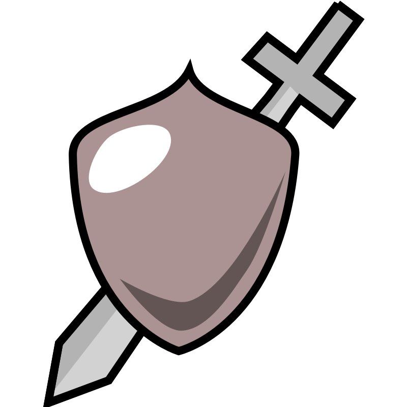 Clipart - Sword and shield icon
