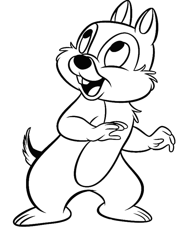 Chip and Dale Coloring Pages
