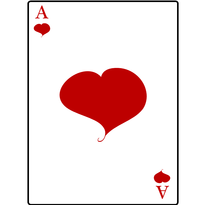 Ace Of Hearts Playing Card