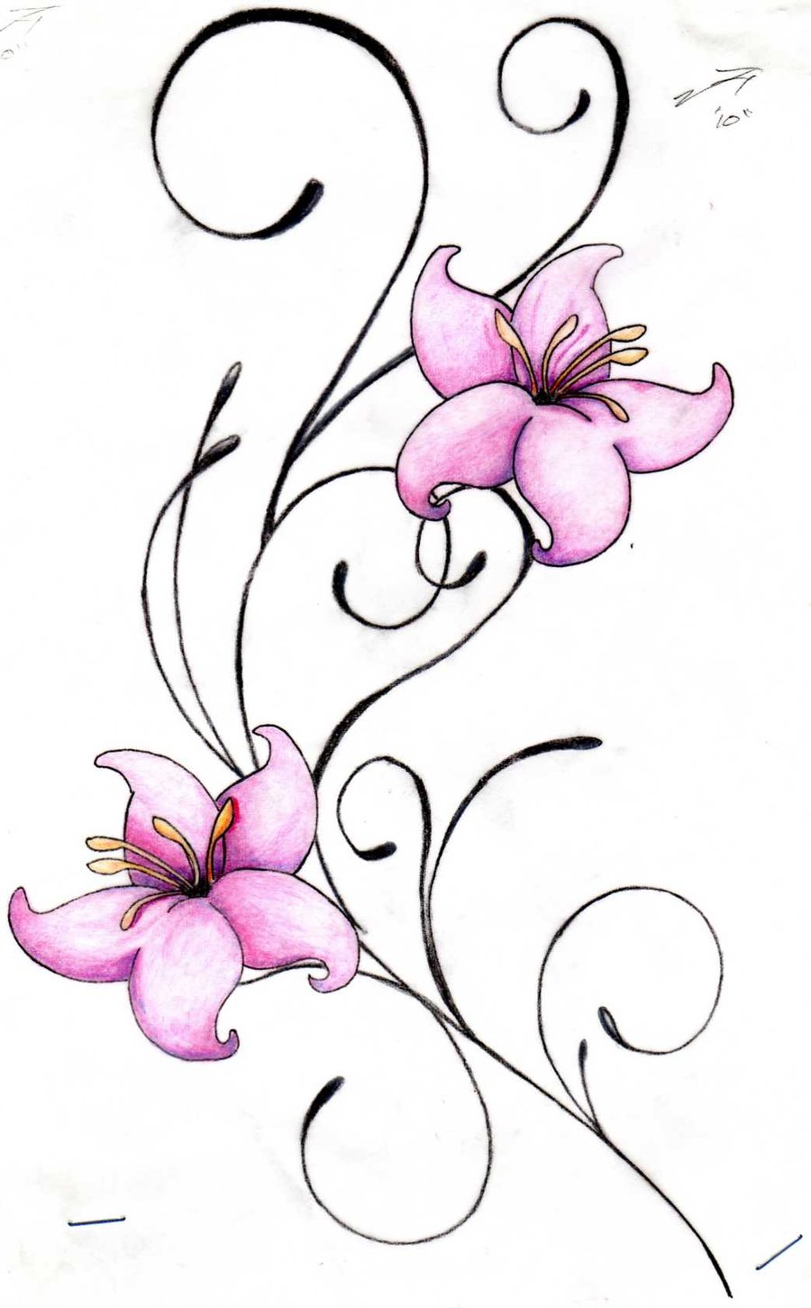 flower tattoo clip art - photo #48