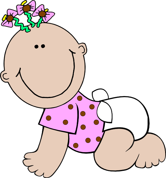 Baby Girl Polka Dot Clip Art at Clipart library - vector clip art online 