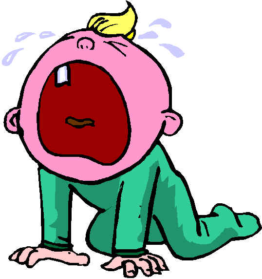 Cartoon Baby Crying Clipart - Free Clipart