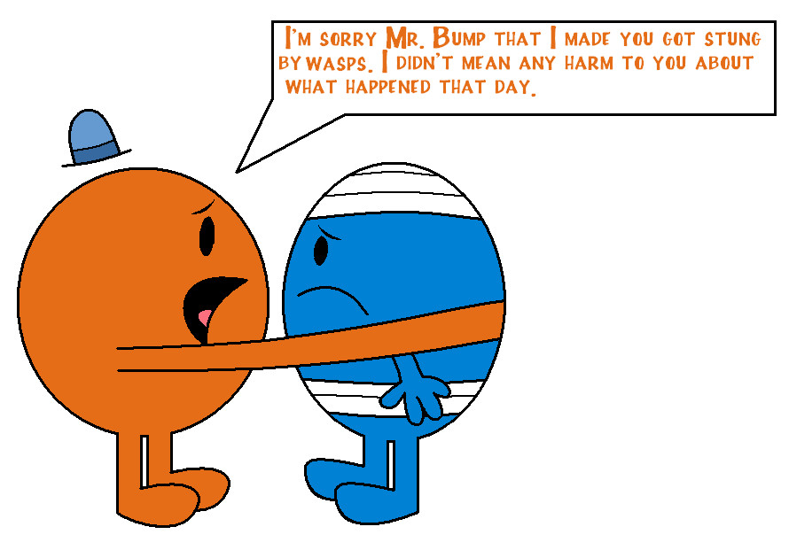 Mr. Tickle apologizing to Bump by Percyfan94 on Clipart library