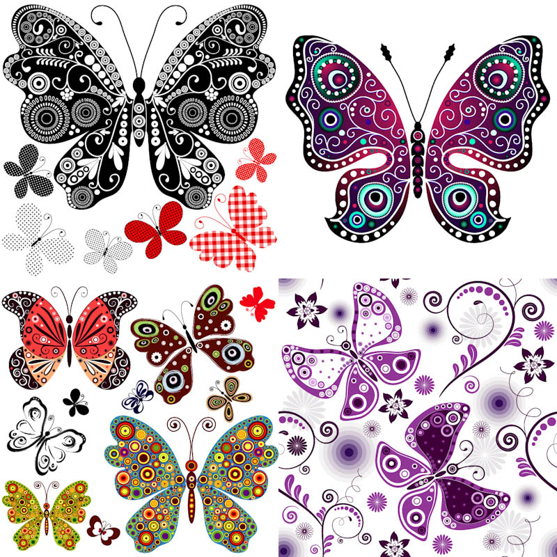 butterflies | Free Stock Vector Art  Illustrations, EPS, AI, SVG 