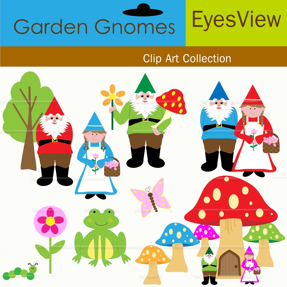 garden gnome clipart - photo #34