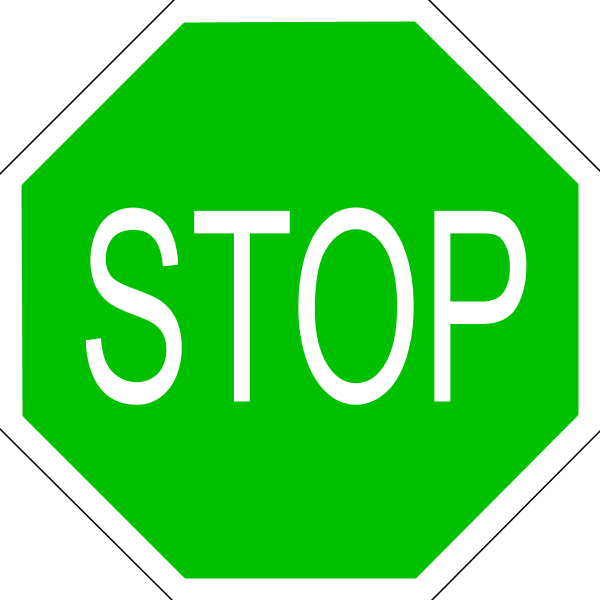 stop sign 1 - vector Clip Art