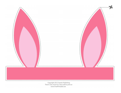 easter bunny ear outline