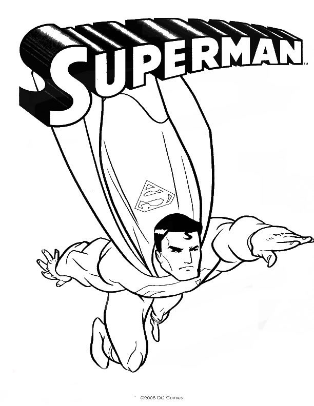 Printable-Superman-Coloring- 