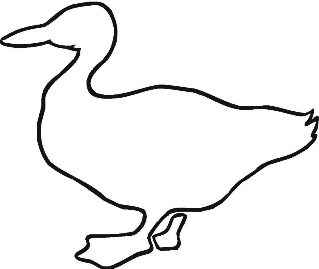 Printable Duck Outline Coloring Pages Printable Duck Outline 
