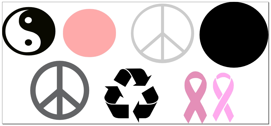 FREE SVG File � My Favorite Symbols � Recycle Peace Cancer 