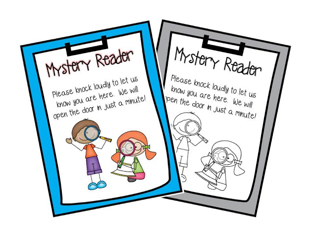 Teach With Laughter: Mystery Reader Door Sign