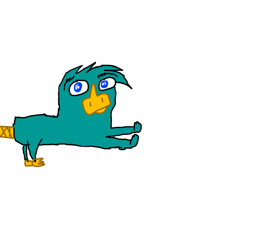 Clip Arts Related To : perry the platypus drawing face. 
