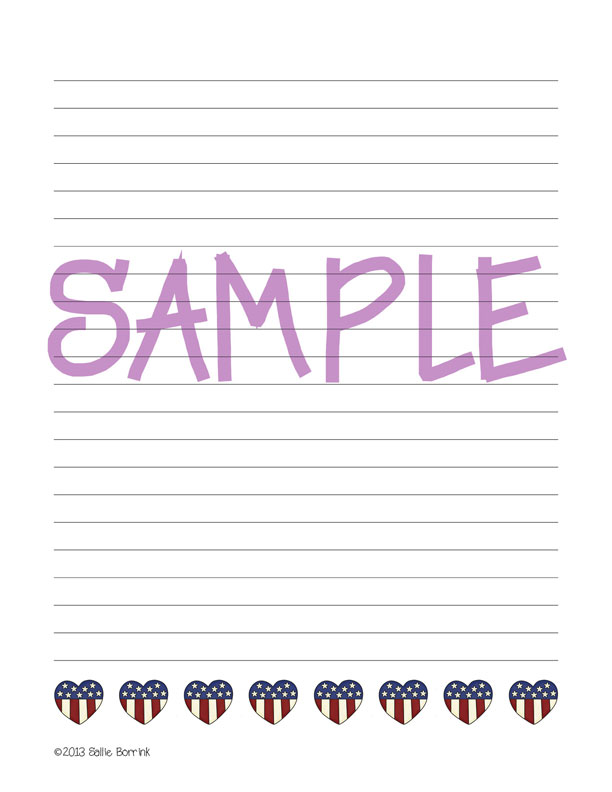 I Love America Patriotic Notebooking and Writing Pages 