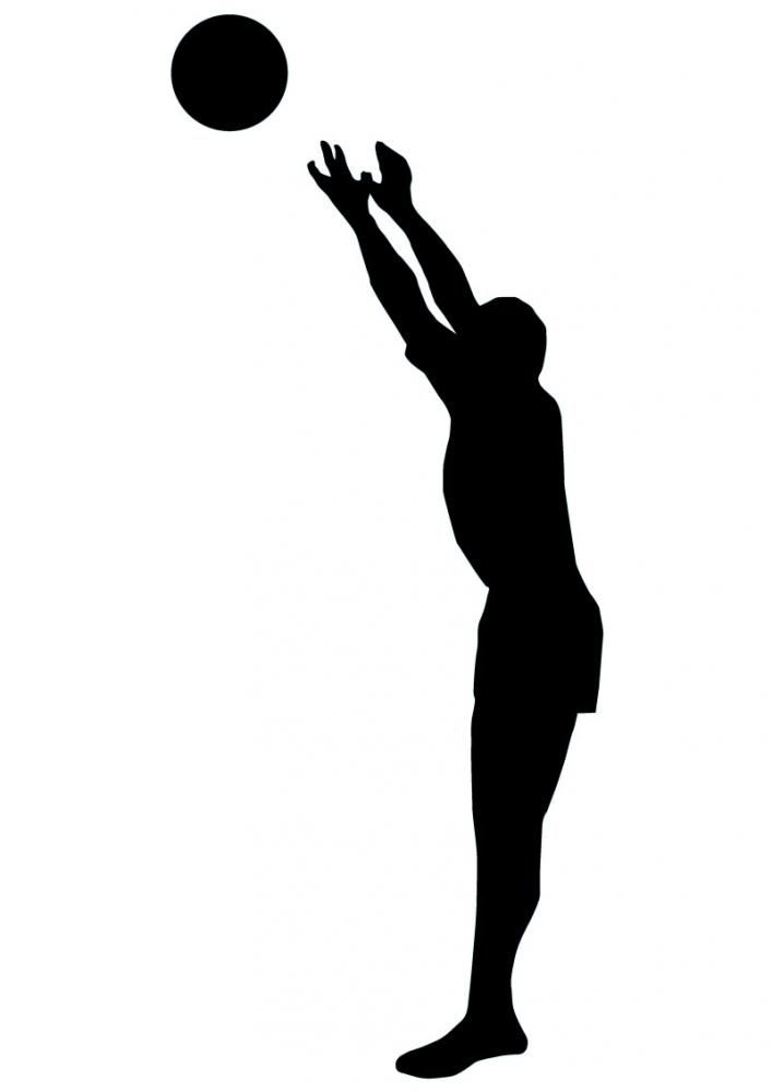 Volley Ball Silhouette - 7 | volleyball | Clipart library