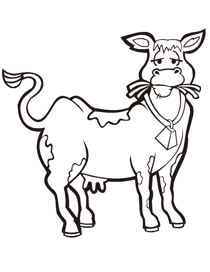 cow eating clipart - photo #45