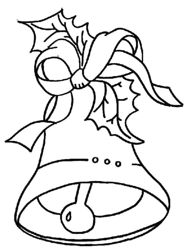 Free Christmas Bells Colouring Page - Picture 5 � Christmas Bells 