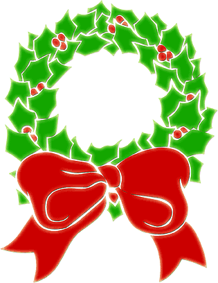 Christmas wreath clip art pictures and coloring pages,cookies 
