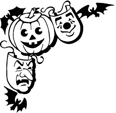 Free All Hallows Eve Clipart - Public Domain Halloween clip art 