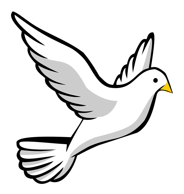 doves birds clipart flying