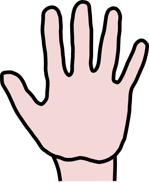 Free Clip Art Right Hand Palm Facing Out - Clipart library