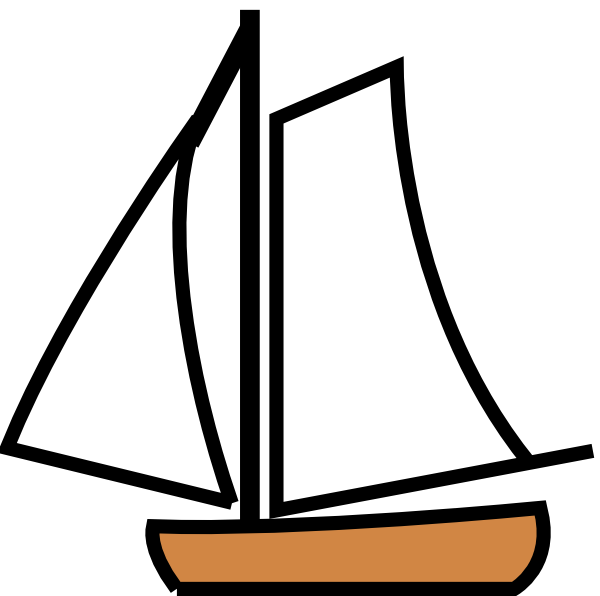 Sailing Boat clip art - vector clip art online, royalty free 