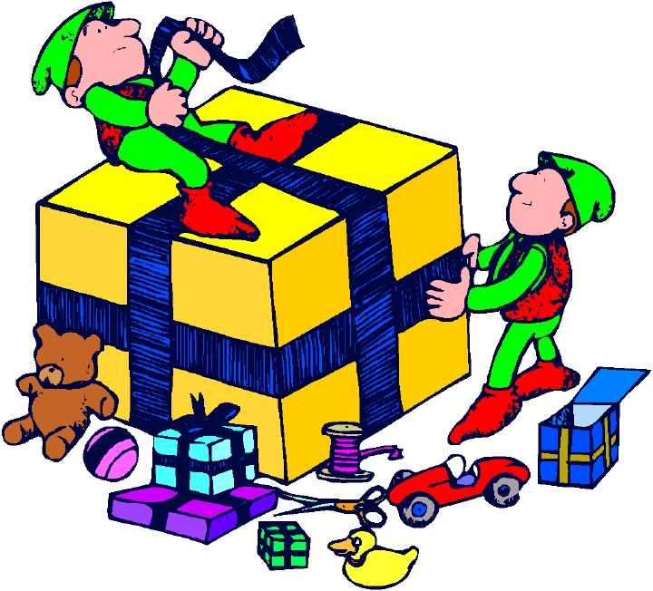 Wrapped Presents Clip Art