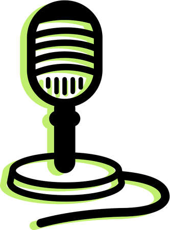 old fashioned microphone cartoon - Clip Art Library