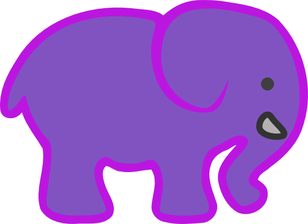 Baby Elephant clip art - vector clip art online, royalty free 
