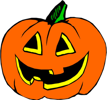 Pix For  Halloween Cartoon Scary Pumpkin